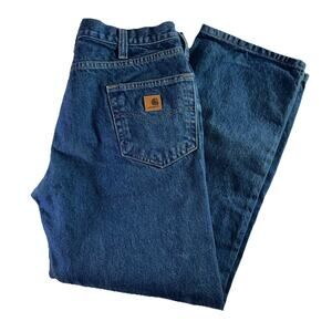 Carhartt Men's Jeans Relaxed Fit Straight Leg Size 36x30 100% Cotton Workwear